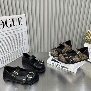 圆头内增高芭蕾舞鞋 欧货复古皮带扣英伦风玛丽珍单鞋 女2026年新款