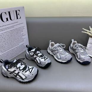 欧洲站厚网圆头擦色老爹鞋女2026新款春季厚底内增高运动休闲潮鞋