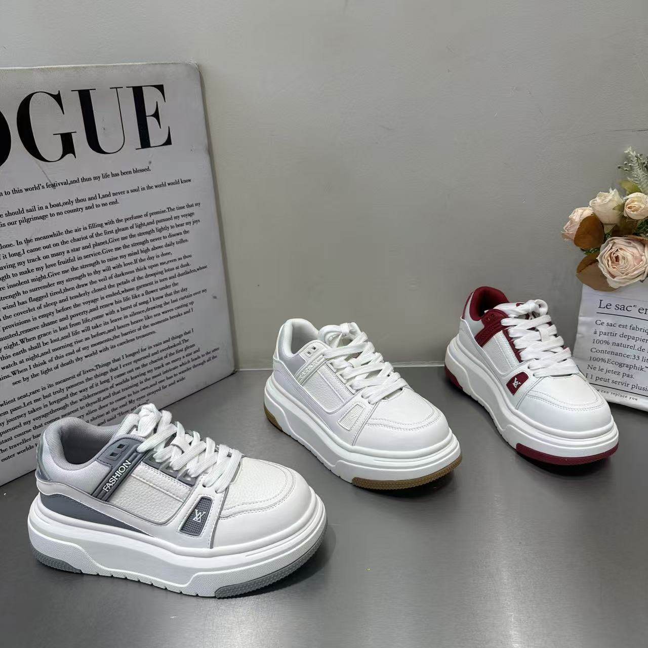 欧货爆款小胖丁厚底小白鞋女2026春季新款百搭松糕休闲增高面包鞋,女鞋,棉鞋,淘宝优惠券,粉丝福利购,淘宝优惠卷