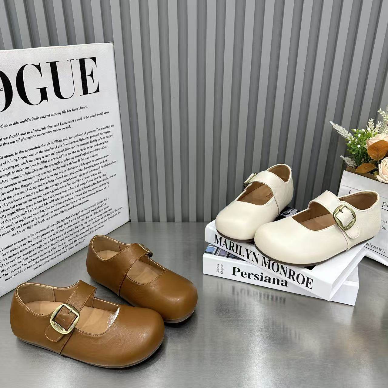 欧货法式复古玛丽珍鞋女2026年春季新款浅口一字带魔术贴扣豆豆鞋,女鞋,棉鞋,淘宝优惠券,粉丝福利购,淘宝优惠卷