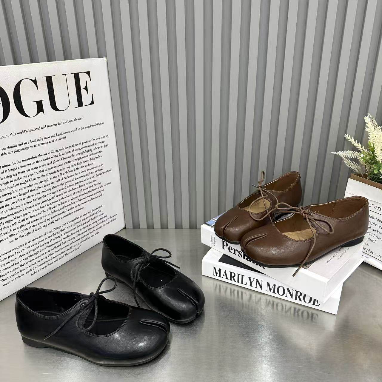 欧货系带玛丽珍鞋女2026年新款小众设计感分趾猪蹄鞋系带平底单鞋,女鞋,棉鞋,淘宝优惠券,粉丝福利购,淘宝优惠卷