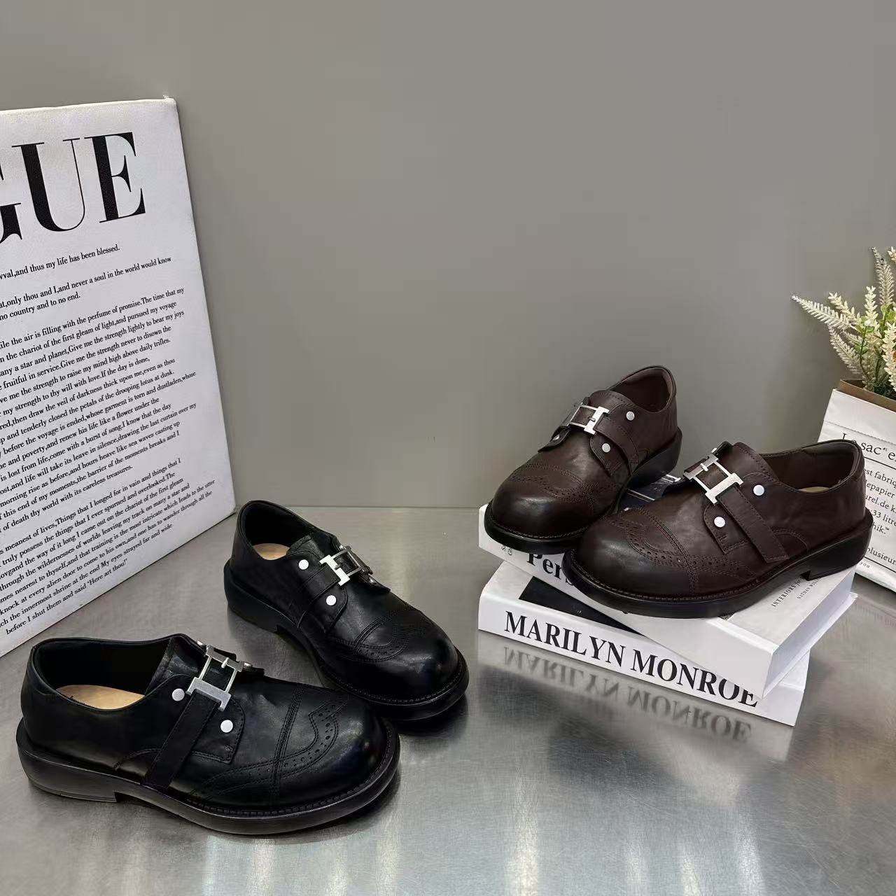 欧货百搭粗跟休闲乐福鞋女2026年春季新款皮带扣单里英伦风豆豆鞋,女鞋,棉鞋,淘宝优惠券,粉丝福利购,淘宝优惠卷