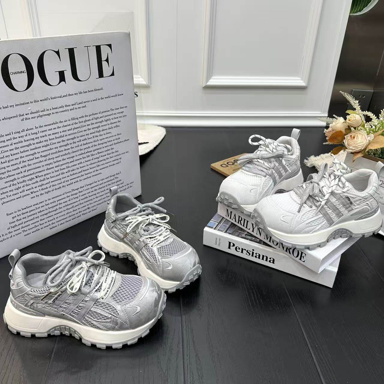 欧货擦色小蛮腰厚底阿甘老爹鞋女2026春季新款圆头厚网休闲运动鞋,女鞋,棉鞋,淘宝优惠券,粉丝福利购,淘宝优惠卷