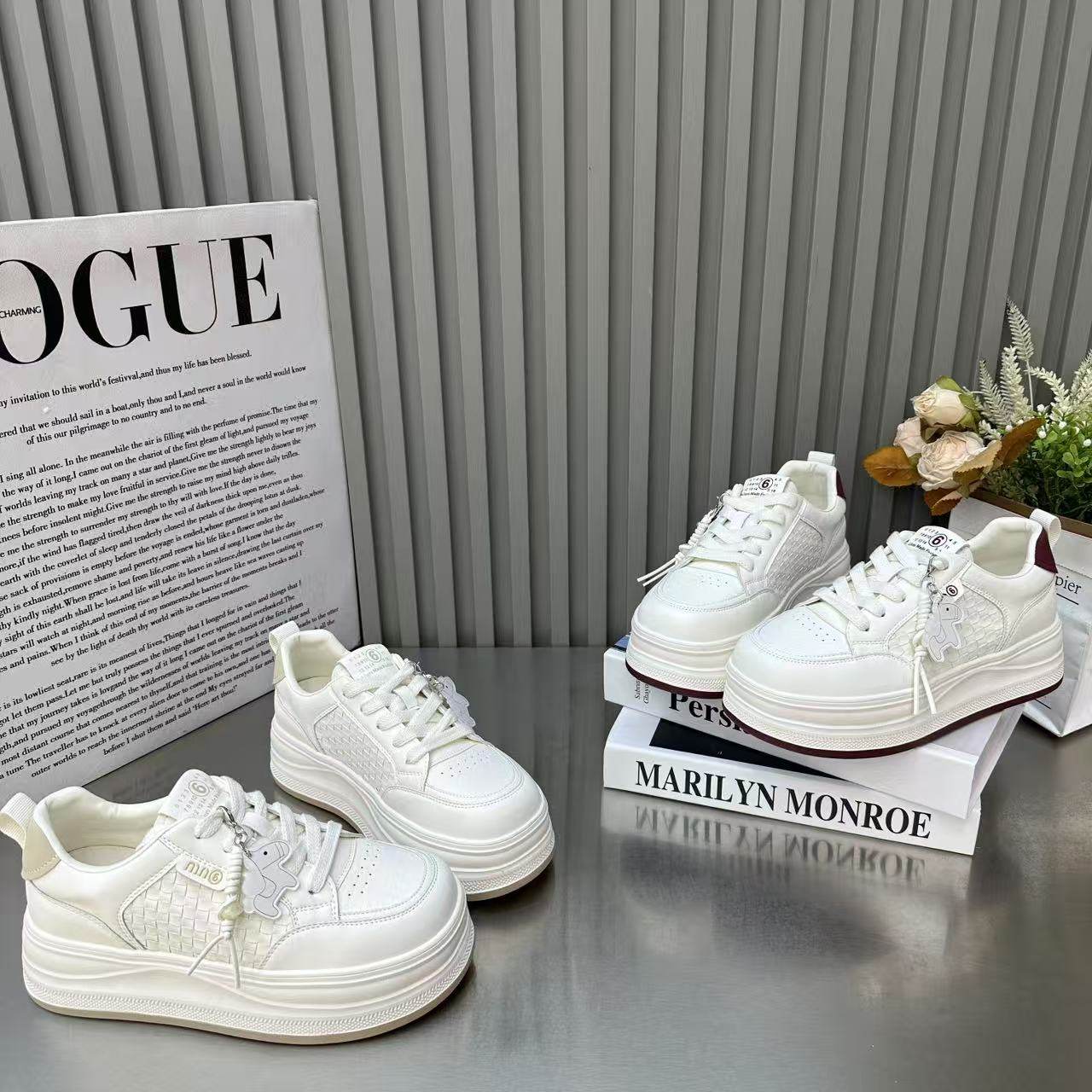 欧洲站休闲运动大头丑萌可爱小马松糕鞋女2026新款增高厚底小白鞋,女鞋,棉鞋,淘宝优惠券,粉丝福利购,淘宝优惠卷