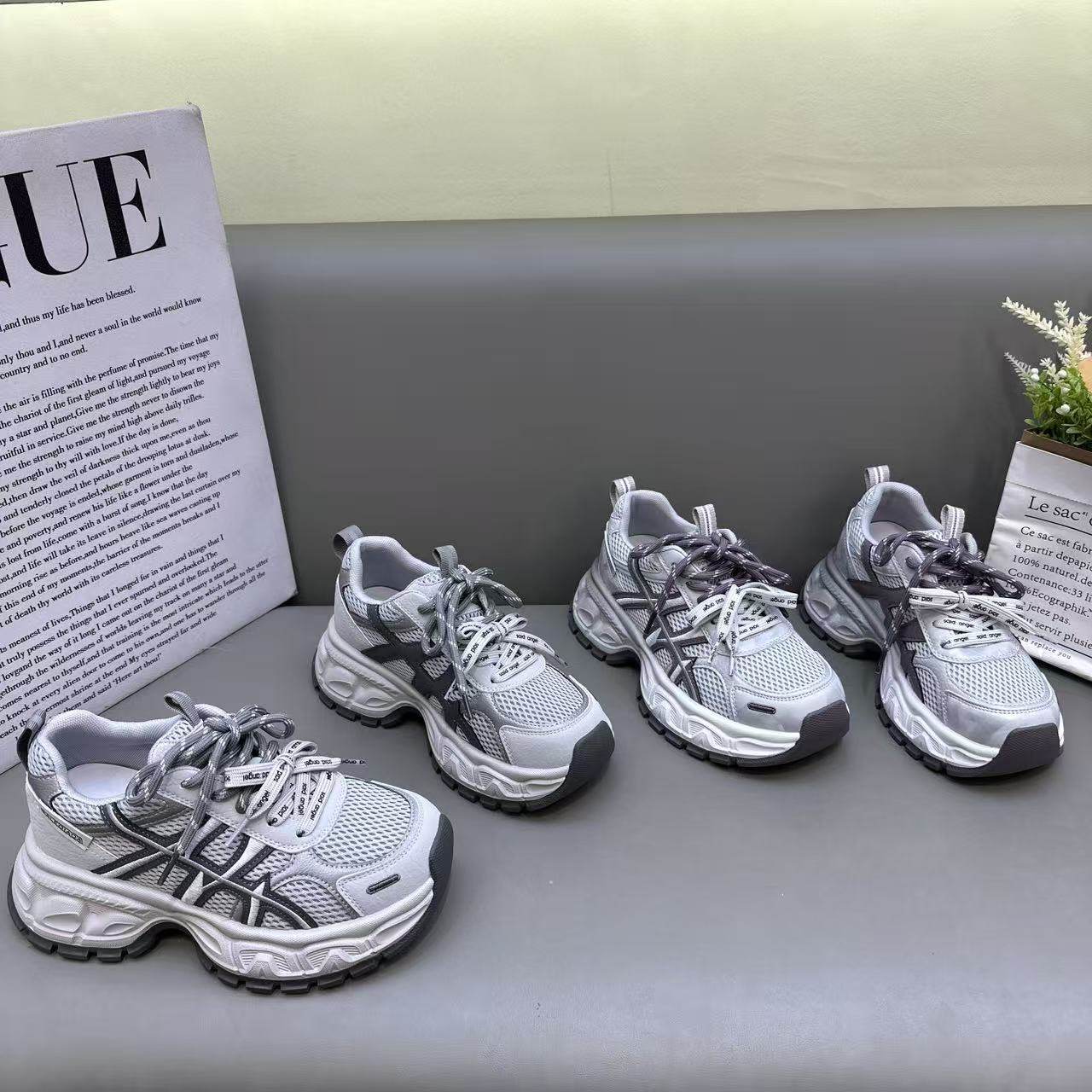 欧货厚网擦色复古老爹鞋女2026年春季新款厚底时尚百搭休闲运动鞋,女鞋,棉鞋,淘宝优惠券,粉丝福利购,淘宝优惠卷