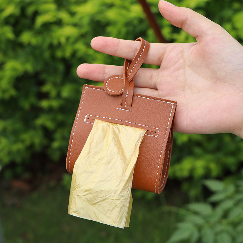 现货挂式皮革拾便袋 公园外出遛狗宠物垃圾狗便袋包 pu皮质狗屎袋,宠物/宠物食品及用品,拾便袋/拾便器,淘宝优惠券,粉丝福利购,淘宝优惠卷