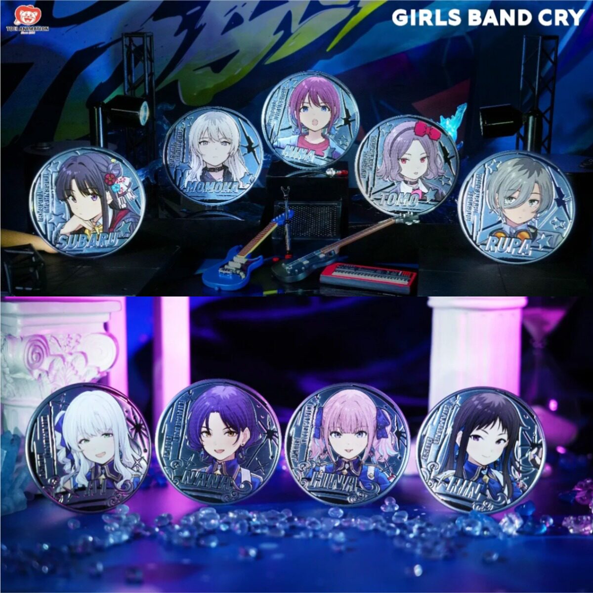 GBC哭泣少女乐队2周年金属浮雕徽