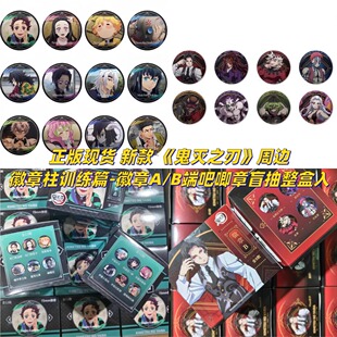 徽章A 鬼灭之刃周边徽章柱训练篇 B端吧唧章盲抽整盒入 新款 正版