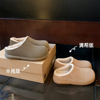 牛皮真皮厚底勃肯鞋女2025春秋