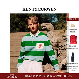 玫瑰落肩袖 肯迪文秋冬系列男女款 KENT&CURWEN POLO衫 秀场同款