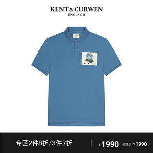 玫瑰刺绣短袖 短袖 夏季 KENT&CURWEN K47H9EI021 肯迪文男装 Polo衫