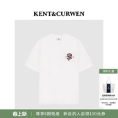 T恤 玫瑰刺绣宽松短袖 KENT&CURWEN 肯迪文春夏男女款