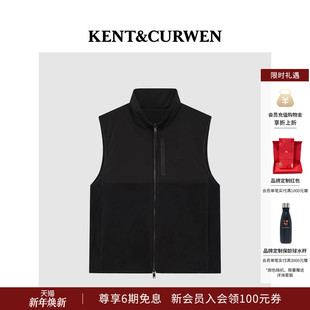 三狮玫瑰LOGO双面穿马甲背心 男士 KENT&CURWEN 肯迪文2025秋冬新品