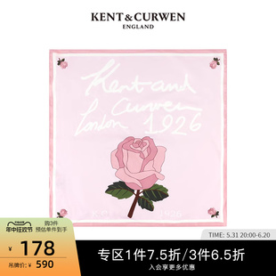 男女款 玫瑰装 肯迪文春季 KENT&CURWEN 饰小方巾K4792EI021