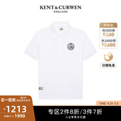 纯棉玫瑰徽章polo衫 春夏新品 K49H9EI181 肯迪文24男士 KENT&CURWEN