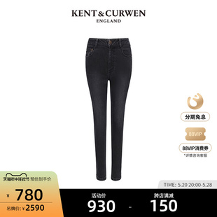 黑色小脚K4672W0031 弹力牛仔裤 肯迪文初秋女士修身 KENT&CURWEN