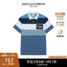 休闲Polo衫 条纹短袖 男K47M0EI061 肯迪文春夏男女同款 KENT&CURWEN