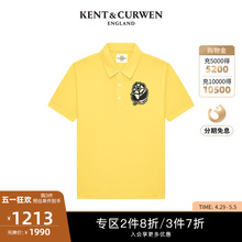 复古玫瑰刺绣polo衫 男士 K49H9EI191 肯迪文24春夏新品 KENT&CURWEN