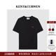 玫瑰纯棉情侣短袖 肯迪文春夏男女款 KENT&CURWEN T恤 明星同款