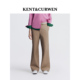 休闲裤 KENT&CURWEN 女士三狮中腰通勤直筒裤 新品 肯迪文2026春季