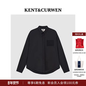 衬衫 KENT&CURWEN 肯迪文秋冬系列纯棉英伦玫瑰刺绣长袖 男
