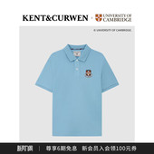 休闲POLO衫 KENT&CURWEN 刺绣短袖 剑桥联名男士 肯迪文2026春夏新品