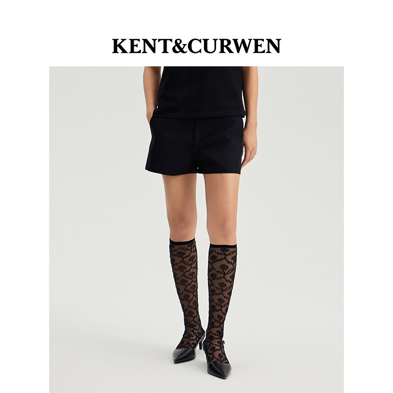 KENT&CURWEN肯迪文春夏英伦学院风女装简约休闲西装短裤四分裤
