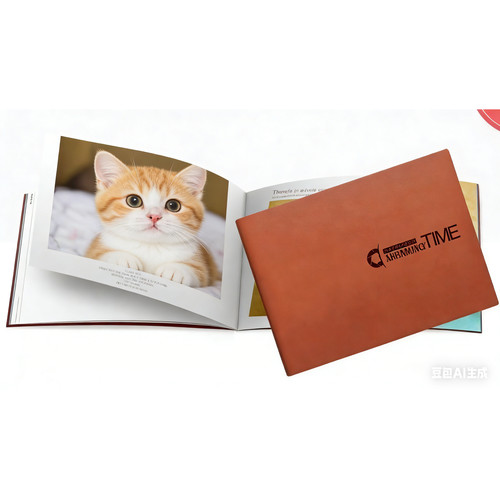 猫猫狗狗定制8寸皮质纪念相册