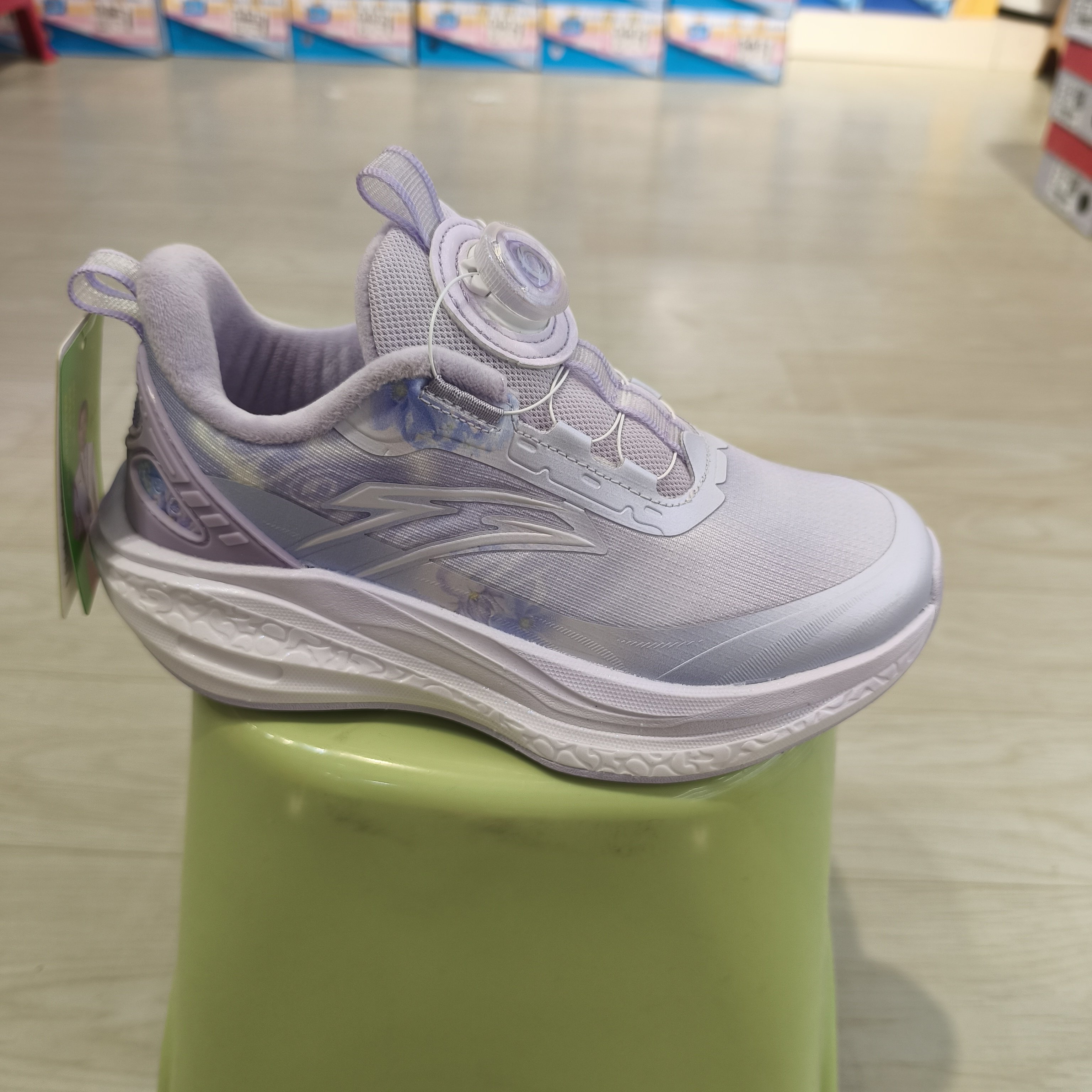 蝌蚪宝贝冬款二棉新品女童鞋运动鞋跑步鞋休闲鞋旋转纽扣儿童鞋