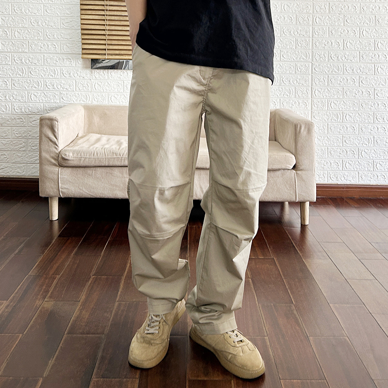 长裤工装日系水洗纯棉休闲裤男