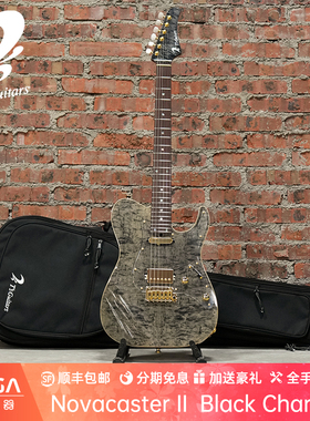 (已售定制参考)T's Guitars Novacaster II Black Charcoal电吉他