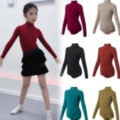 少儿拉丁舞春秋新款 恰恰伦巴桑巴练功服女舞蹈表演服考级集训套装