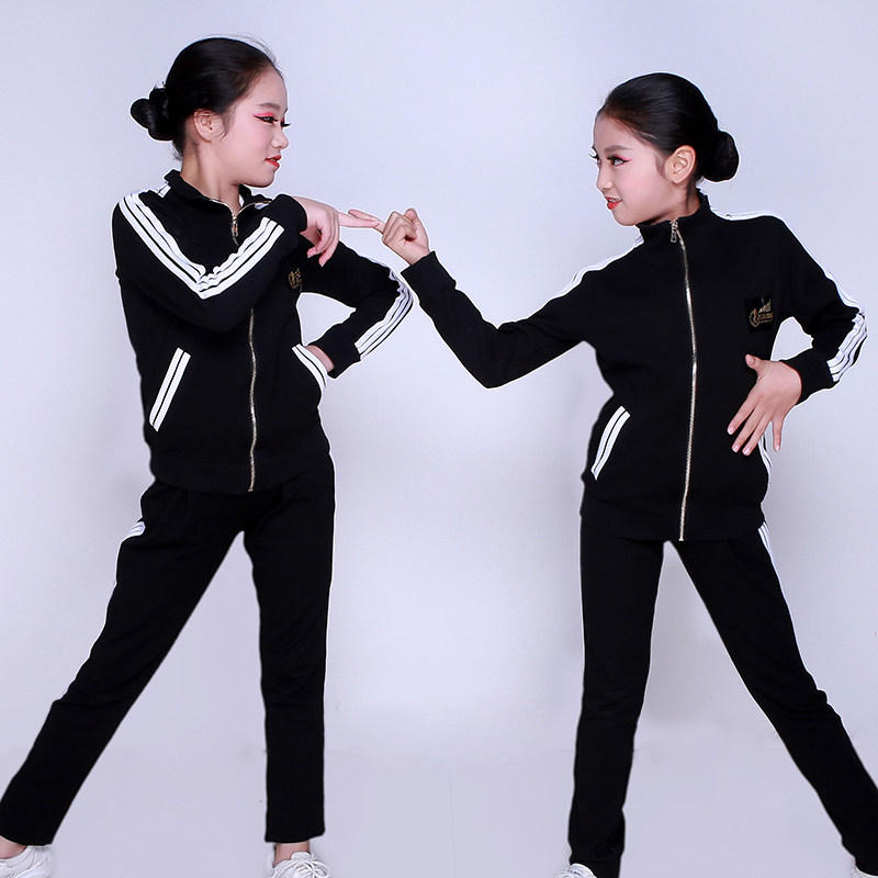 红舞裙2022秋冬新款小孩服装 儿童 幼儿园教师园服新款运动服校服