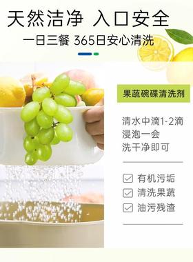 欧维洁ecover洗洁精家用食品级a类洗碗液果蔬清洗剂无残留不伤手