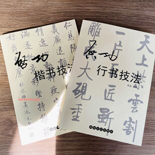 启功楷书技法启功行书技法书法启功体字帖初学者入门笔法教程