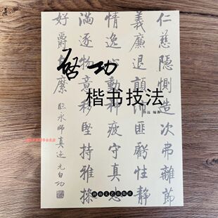 启功楷书技法名家书法技法成人初学者入门毛笔字帖启功体笔画教程