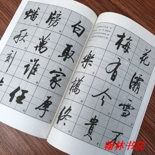 启功行书入门技法书法字帖 启功体书法教程 启功毛笔临摹字帖