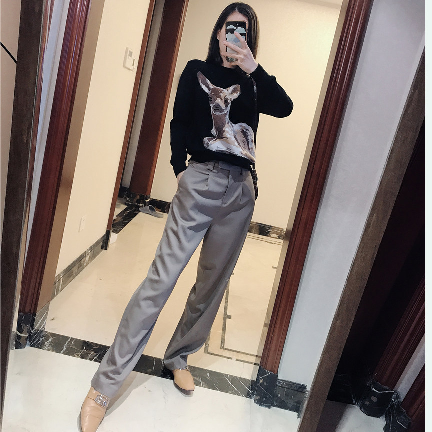 拖地裤来啦羊毛大长腿休闲裤