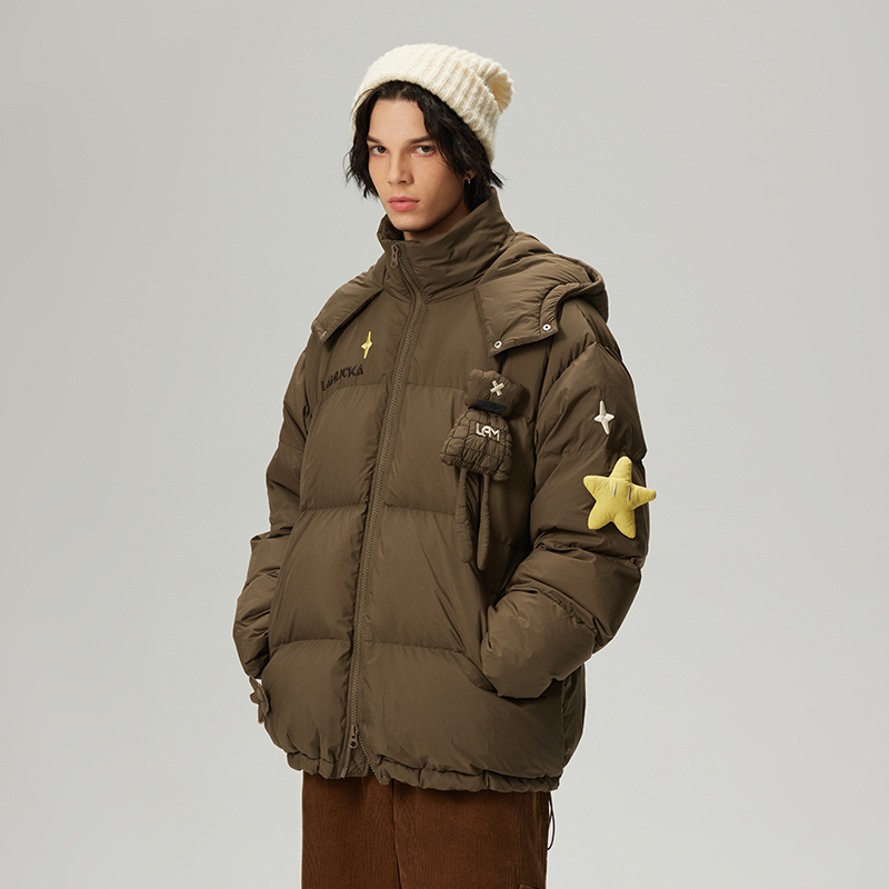 LAMLICKA加厚保暖连帽羽绒服