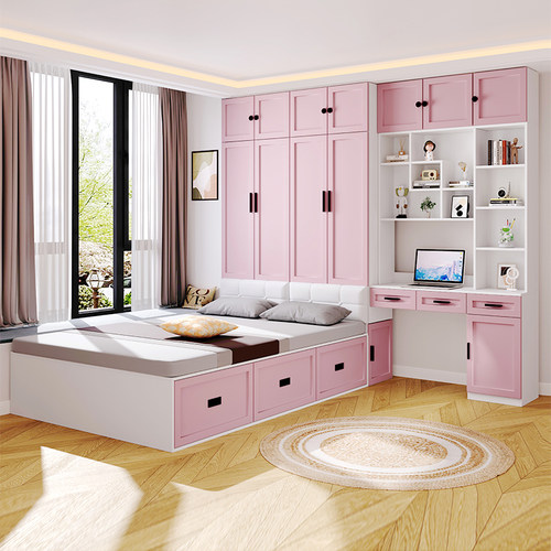 榻榻米衣柜床多功能储物床