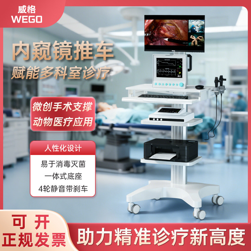 医疗查房推车内窥镜内镜车仪器车