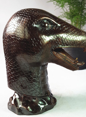 铜圆十二生肖龙蛇做旧兽头