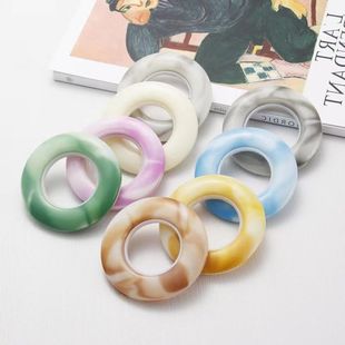 窗帘打孔圈罗马杆圈双色艺术圈窗帘配件辅料仿玉石圈环扣环
