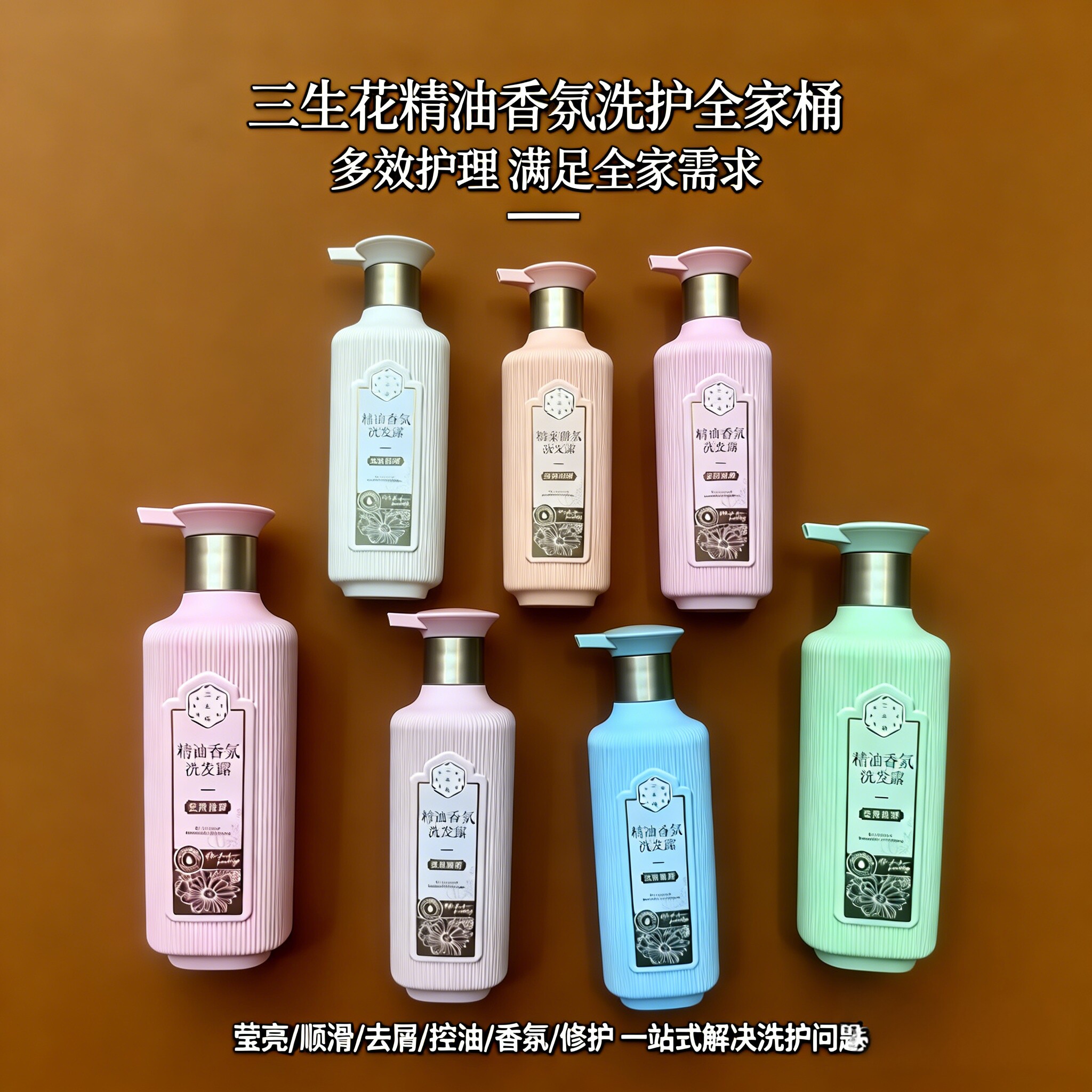 三生花精油香氛洗发露沐浴露