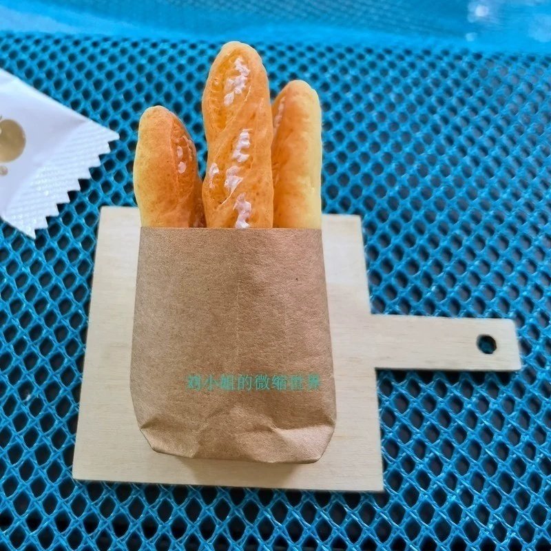 DOLLHOUSE小布娃娃屋配件 DIY场景模型 微缩食玩摆件迷你仿真面包