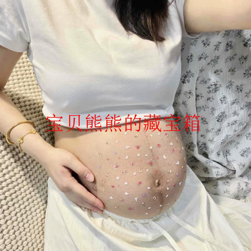 출산 사진 배꼽 스티커 홈 사진 사진 라인석 스티커 귀여운 장식 출산 사진을 위한 커플 사진 스튜디오 사진 소품