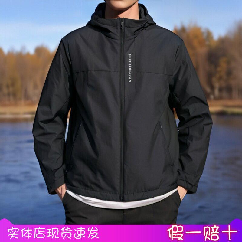 安踏男棉服运动上衣2025冬新款连帽综训潮运动风衣152547803