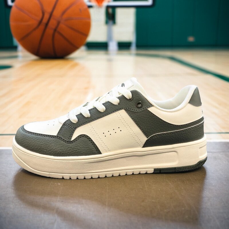 安踏破竹丨经典低帮撞色板鞋男款简约百搭休闲鞋112518012