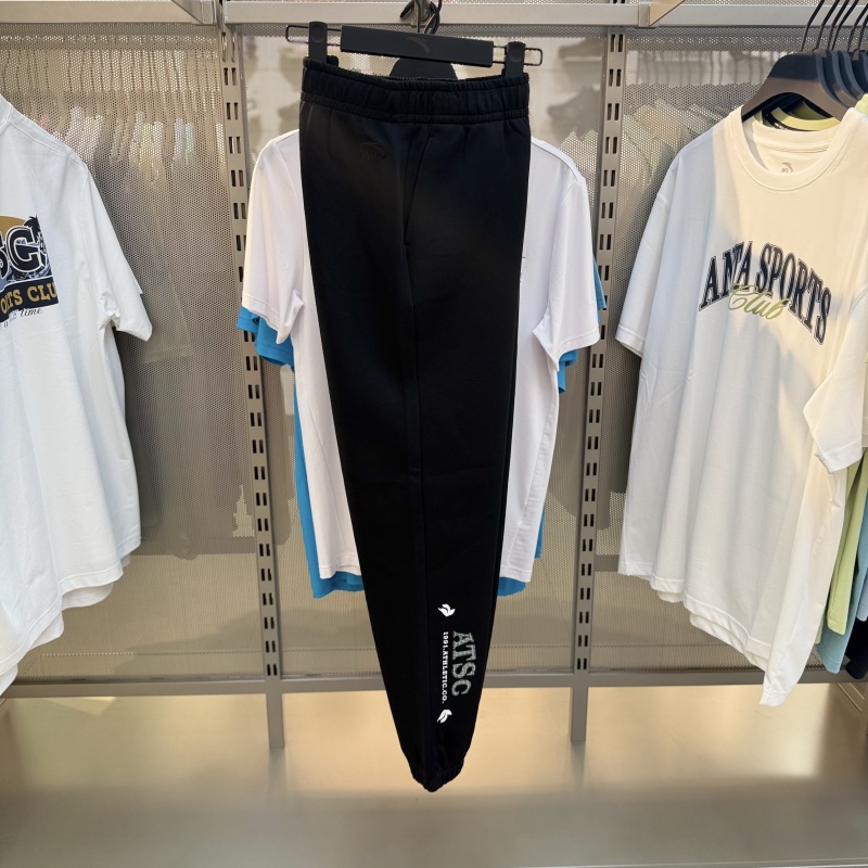 安踏2025秋季款女子针织长裤束脚针织休闲舒适运动裤子 162538301