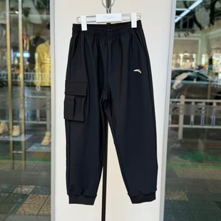 男大童户外针织加绒宽松运动长裤 新款 352546715 25年冬季 安踏童装